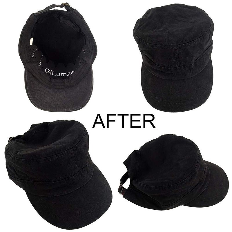 Gilumza (Upgrade) 4pk Black Baseball Caps Inserts Strip Crown Flexible & Long Lasting Hat Shaper Plastic Hat Liner Support for Snapback Caps Fitted Caps Ball Sports Caps and More, 4 PK - Image 3